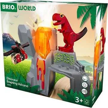 BRIO - Veikiantis ugnikalnis su dinozaurais - (36092)