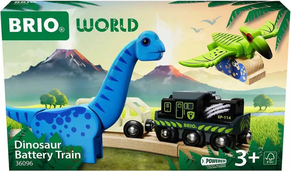 BRIO - Dinozaurų traukinys su baterijomis - 36096