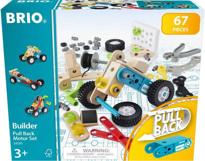 BRIO Builder atbulinės eigos variklis – 67 dalys (34595)