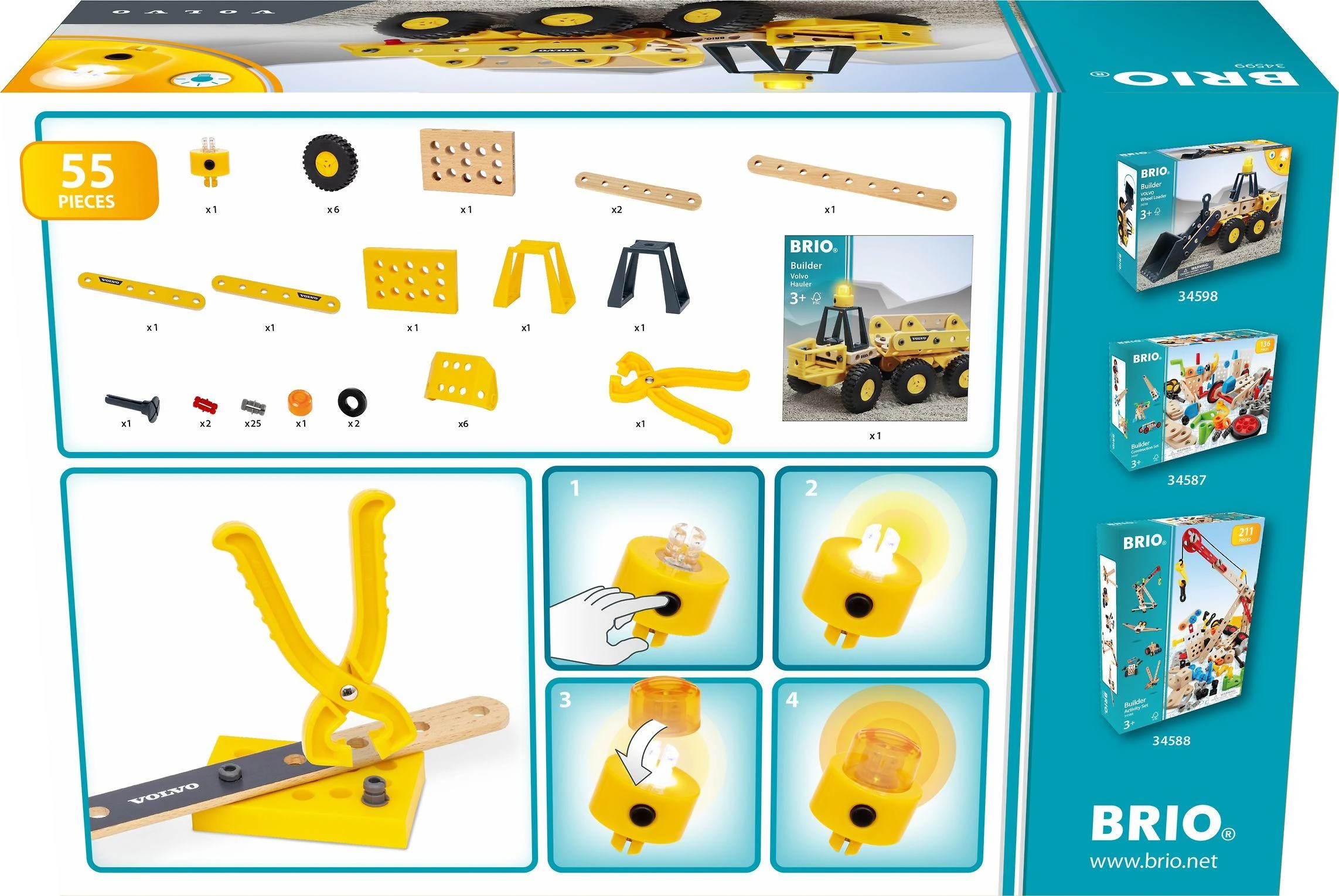 BRIO Builder 34599 - Volvo dump truck | BRIO