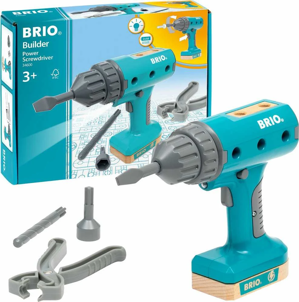 BRIO Builder 34600 - Builder Power Screwdriver | BRIO