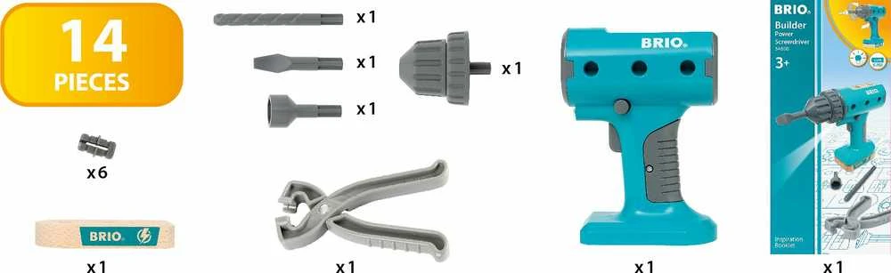 BRIO Builder 34600 - Builder Power Screwdriver | BRIO
