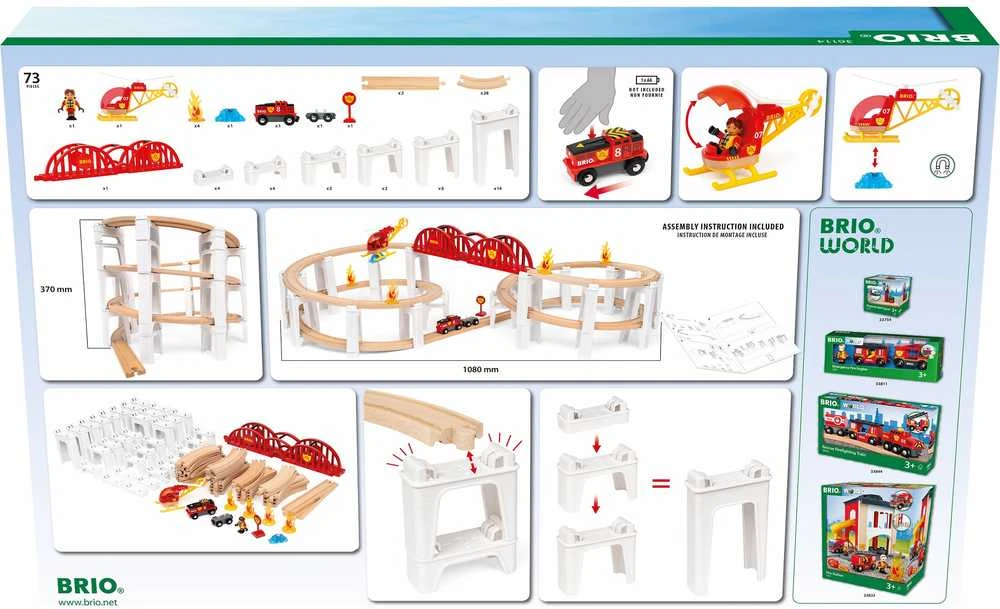 Ravensburger Traukinukų rinkinys BRIO Mega Spiral Set