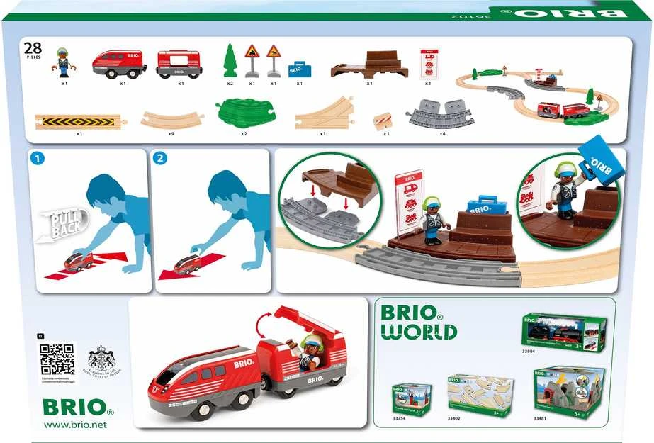 Ravensburger BRIO - Traukinio rinkinys atbulai (36102)