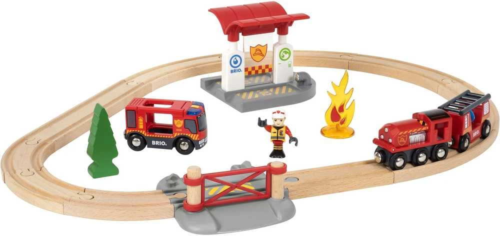 BRIO RAILWAY gaisrininkų rinkinys, 33815000