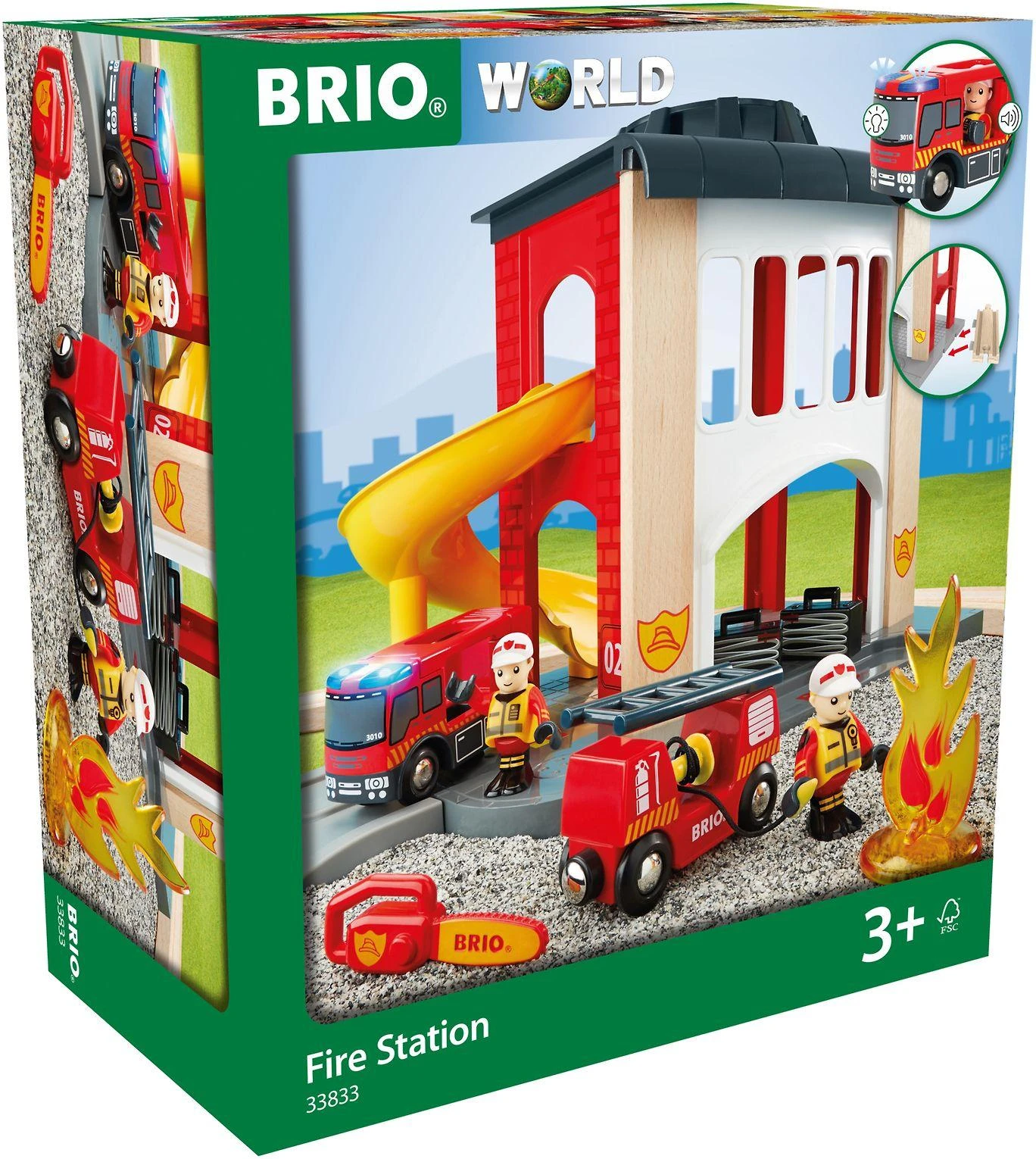 Brio Railway BRIO GELEŽINKELIS Gaisrinės stotis, 33833