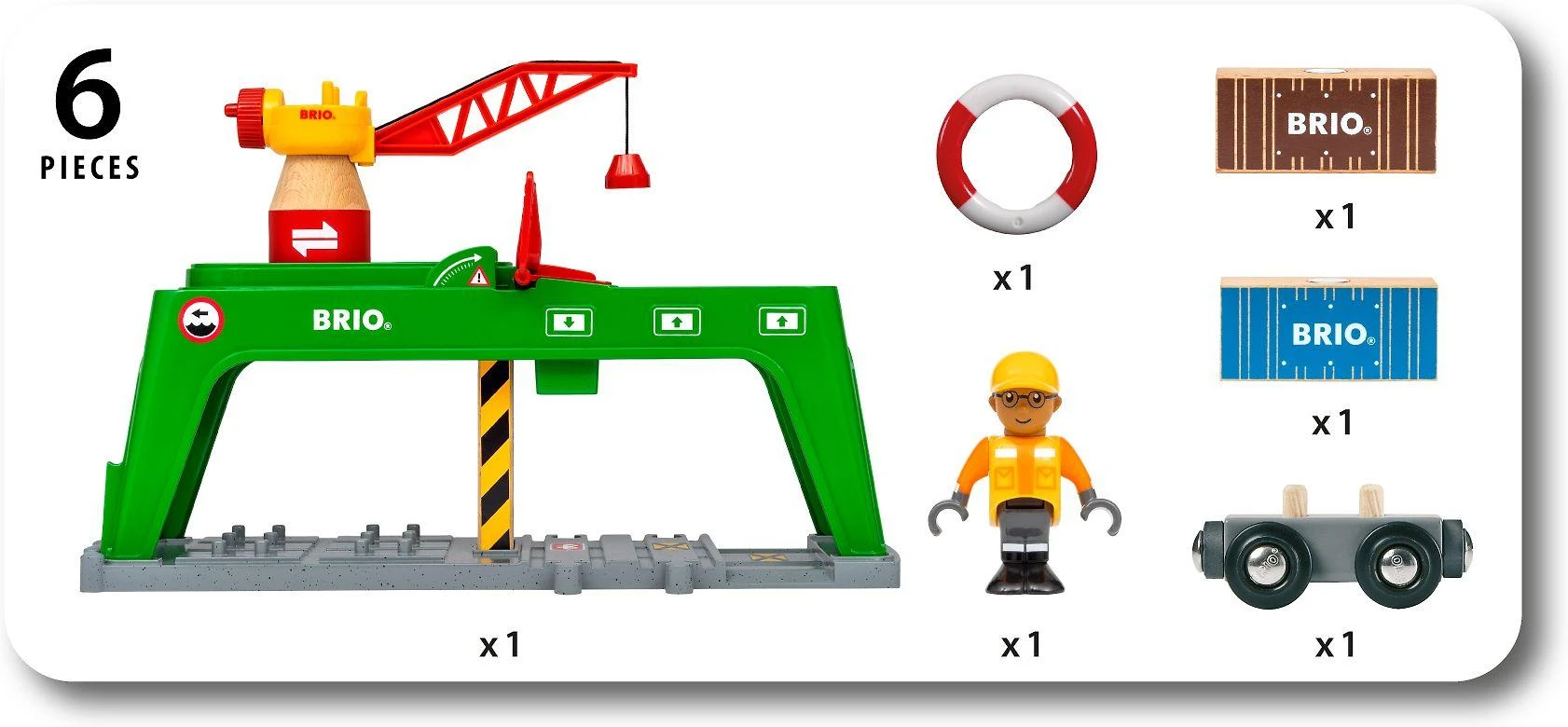 Ravensburger Brio konteinerinis kranas