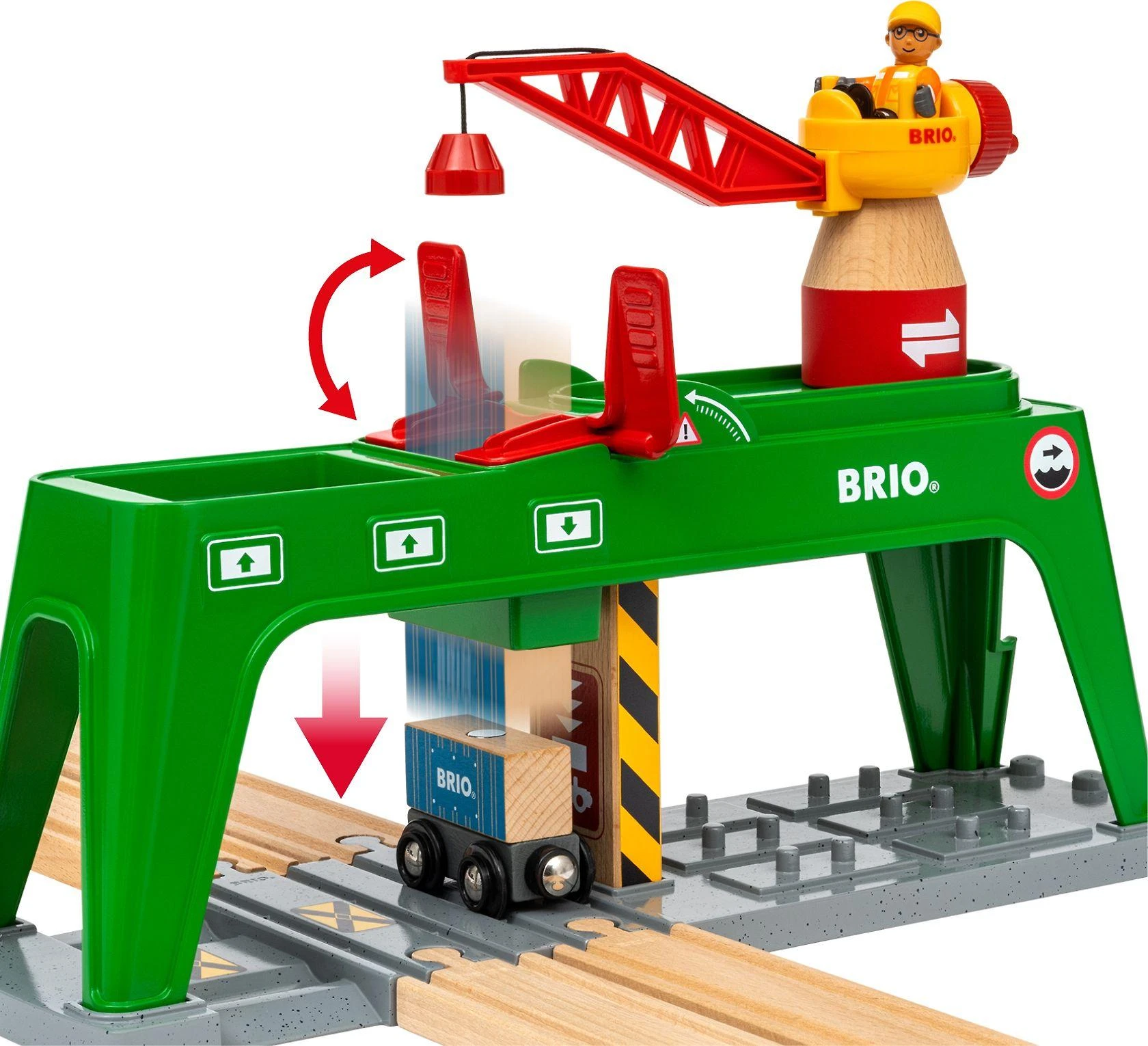 Ravensburger Brio konteinerinis kranas