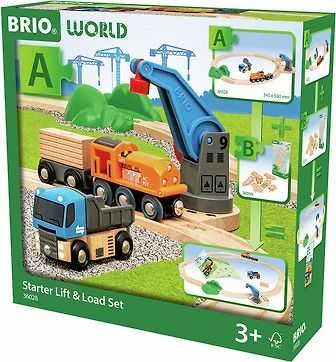 Ravensburger BRIO WORLD Geležinkelio rinkinys su keltuvu
