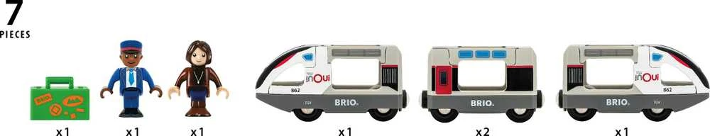 Ravensburger BRIO - TGV greitasis traukinys (Pasaulio traukiniai) - (36087)