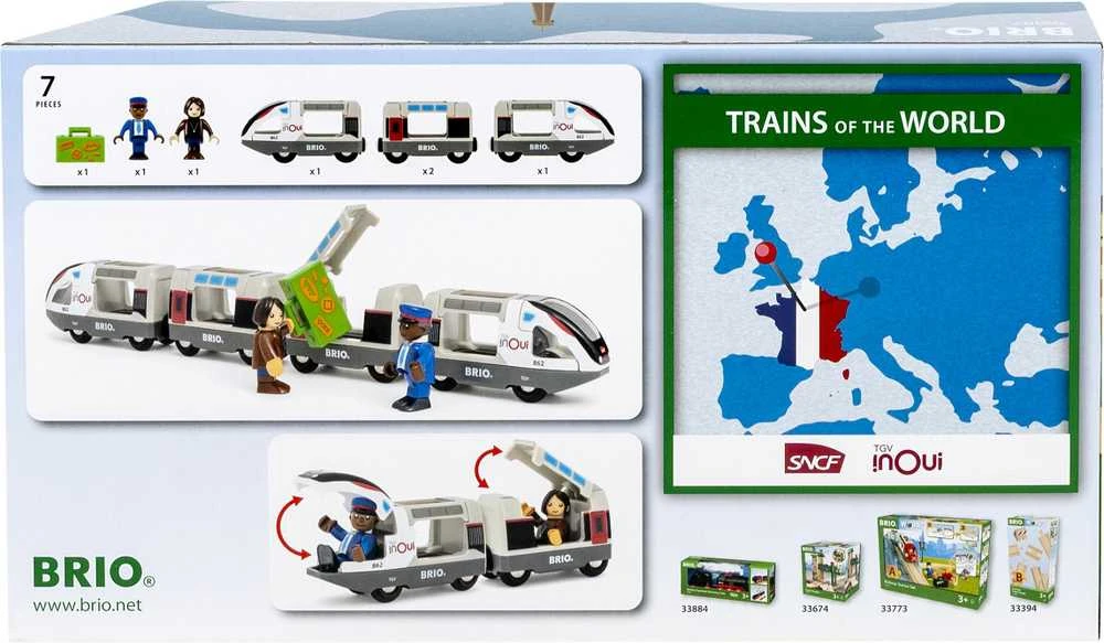 Ravensburger BRIO - TGV greitasis traukinys (Pasaulio traukiniai) - (36087)