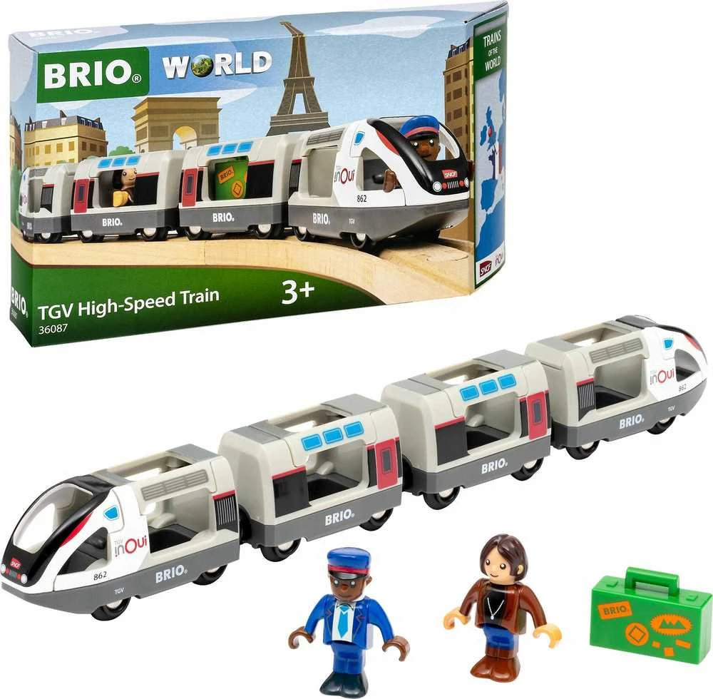 Ravensburger BRIO - TGV greitasis traukinys (Pasaulio traukiniai) - (36087)