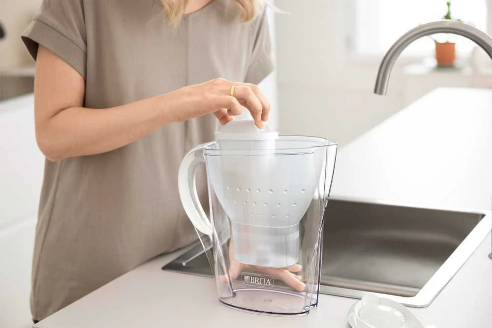 Vandens filtravimo ąsotis BRITA Marella 2.4L, baltas su vandens filtru MAXTRA+ 1 vnt.