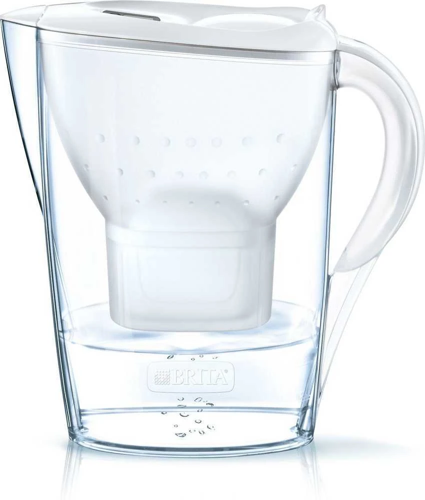 Vandens filtravimo ąsotis BRITA Marella 2.4L, baltas su vandens filtru MAXTRA+ 1 vnt.