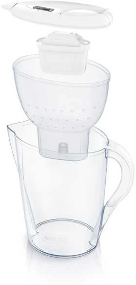Brita Carafe filtro Marella Blanche (2,4 l) komplekte yra 1 Maxtra Pro viskas viename kasetė