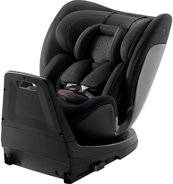 Britax Römer Swivel-Grow juoda kėdutė šoniniu kampu