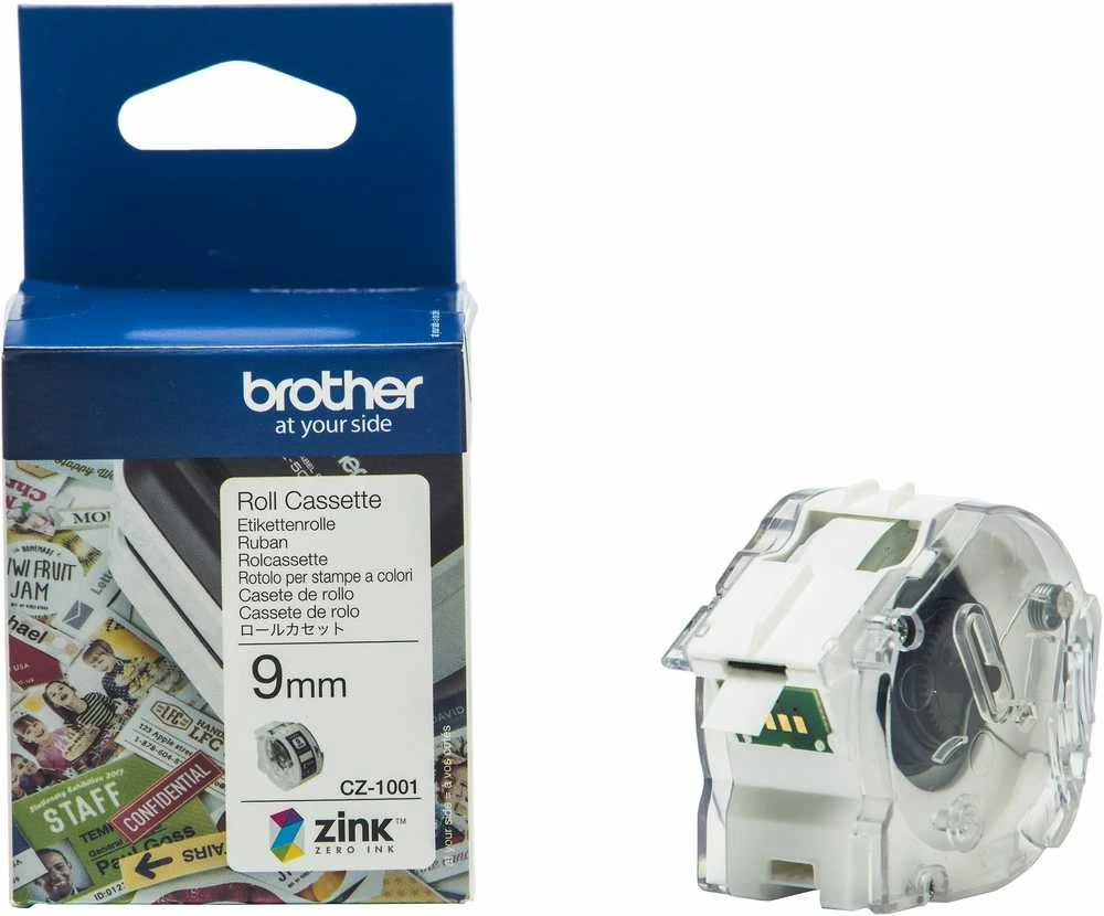 BROTHER CZ1001 spalvota popierinė juosta, 9 mm