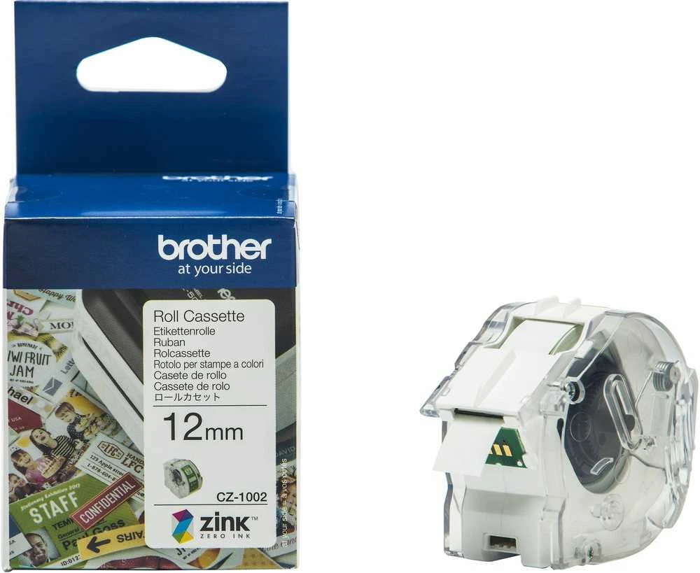 BROTHER CZ1002 spalvota popierinė juosta, 12 mm