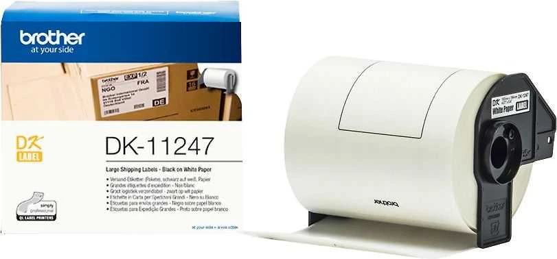 Brother | DK-11247 | Juodas on Baltas | 180 labels per roll | 10.3 x 16.4 cm