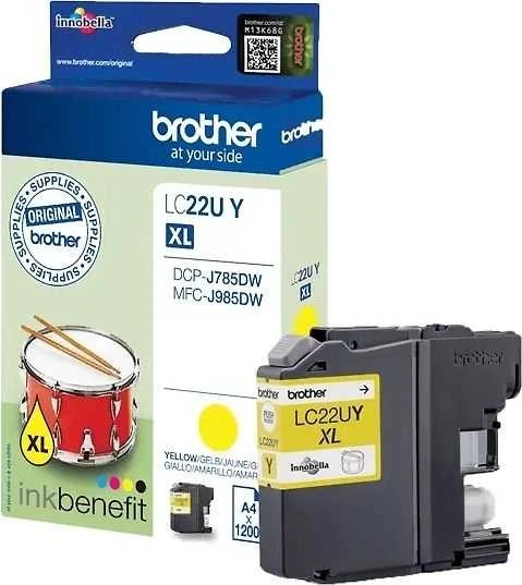 Brother Brolis LC-22UY | Rašalo kasetė | Geltona