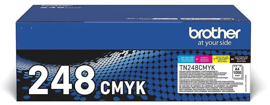 BROTHER TN248VAL TONER PACK Juodas+CMY 1000P