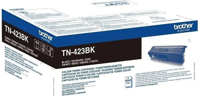BROTHER TN-423BK Juodas HIGH YIELD TONER, 6,500P