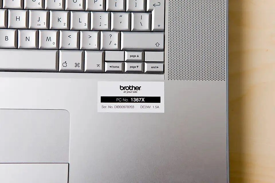 Brother | TZ-251 Laminated Tape | Juodas on Baltas | TZe | 8 m | 2.4 cm