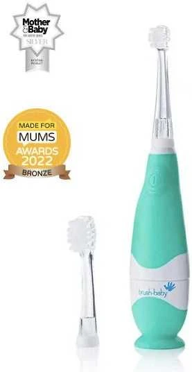Brush Baby ŠEPETĖLIS BABY_Baby Sonic sonic dantų šepetėlis 0-3l Sea