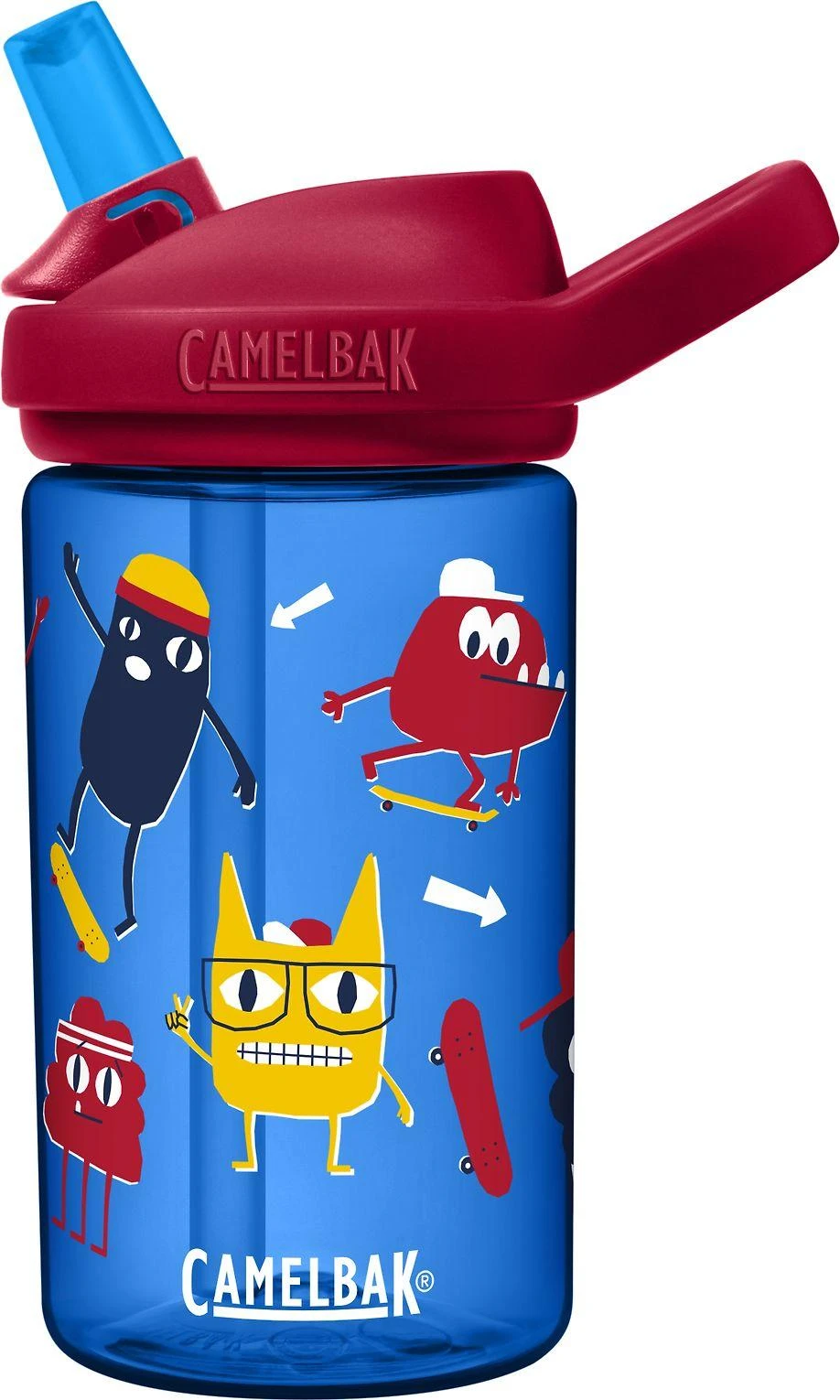 JAV CamelBak Eddy+ kids 0.4 L skate monsters gertuvė