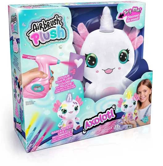 Canal Toys AIRBRUSH PUSH Rinkinys su aerografu „Vienaragis aksolotlis“