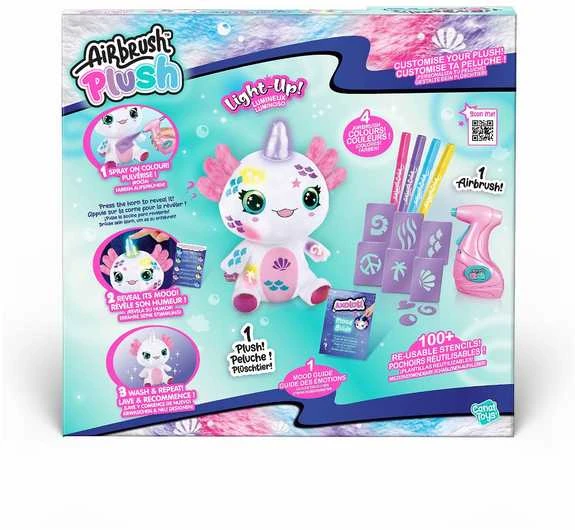 Canal Toys AIRBRUSH PUSH Rinkinys su aerografu „Vienaragis aksolotlis“