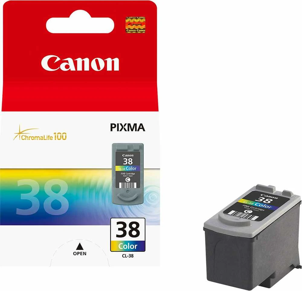 CANON CL-38 rašalo spausdinimo galvutė, spalvota, 9 ml, skirta PIXMA iP2500, 207 puslapiai