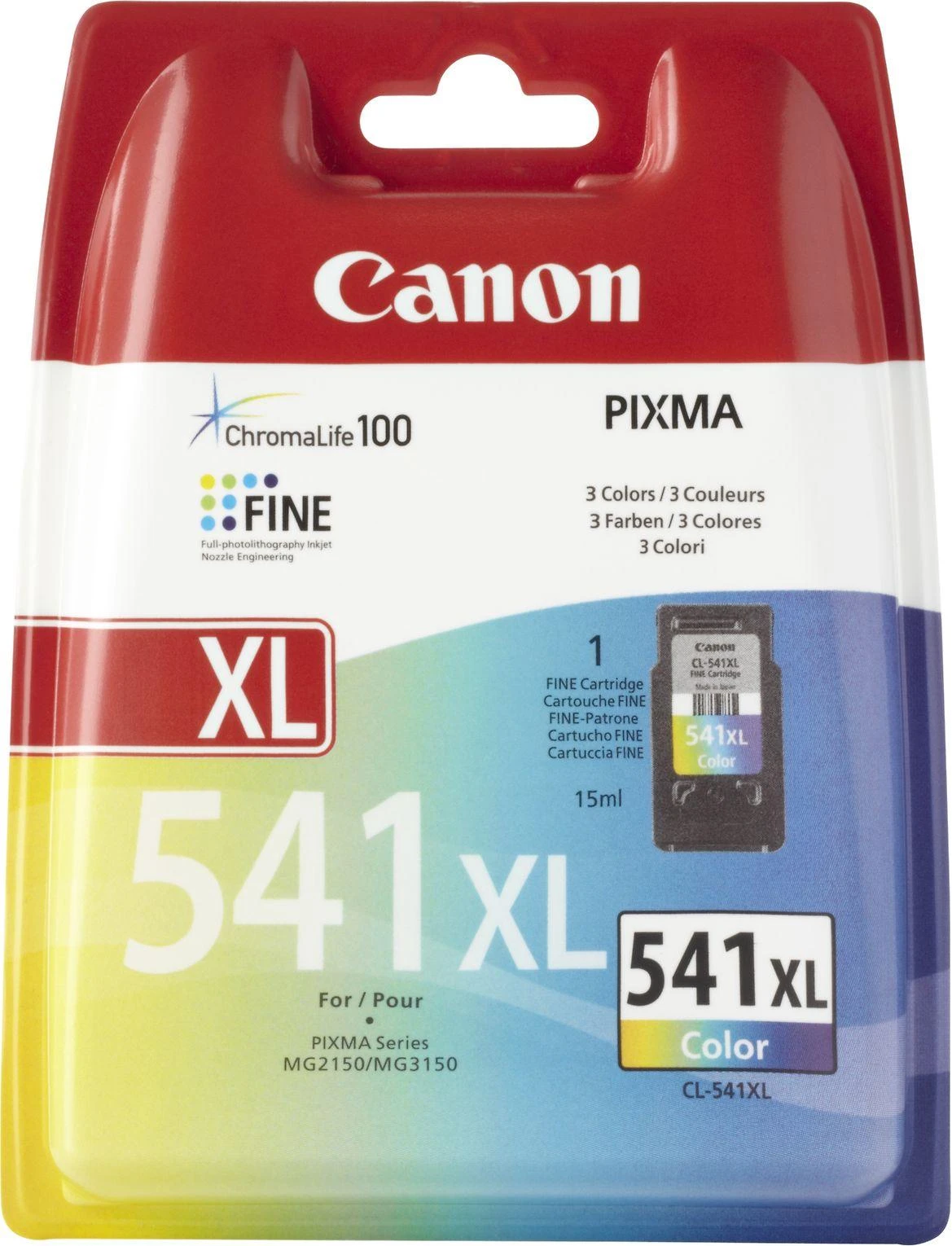 Trispalvis Canon CL-541XL | Rašalo kasetė | Žydra, purpurinė, geltona