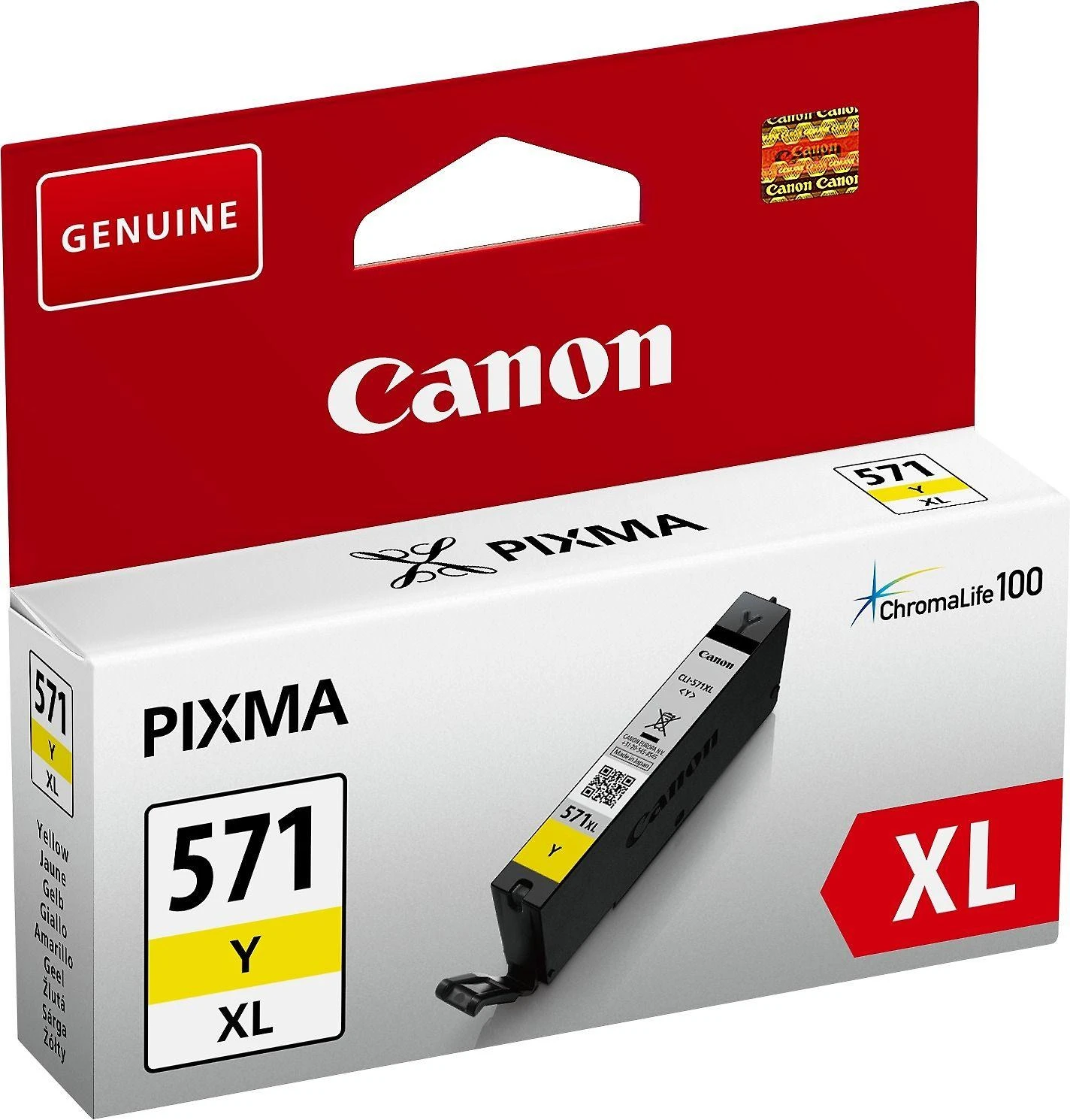 Canon CLI-571Y XL | Rašalo kasetė | Geltona