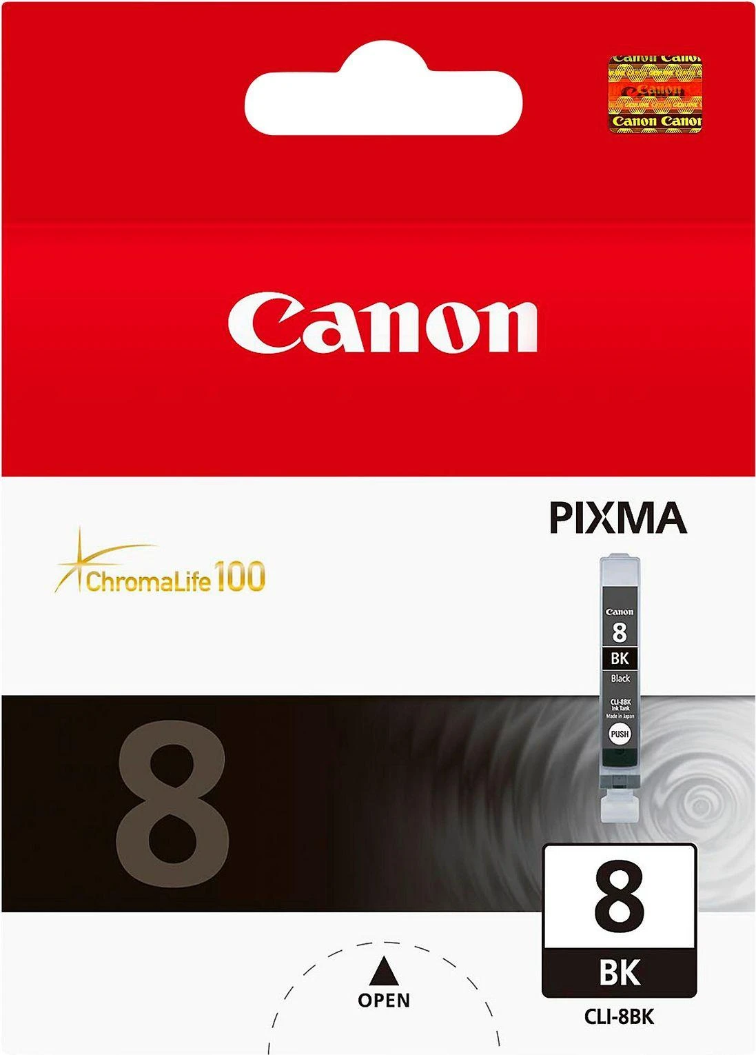 CANON 1LB CLI-8BK rašalo kasetė, juoda, standartinė talpa, 13 ml, 2,795 puslapiai, 1 pakuotė