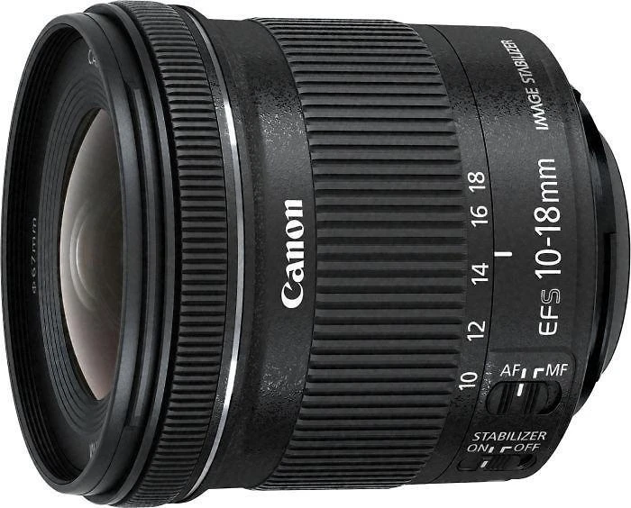 Canon EF-S 10-18mm f/4.5-5.6 IS STM + EW-73C + Lens Cloth SLR „Ultra“ platus objektyvas Juoda