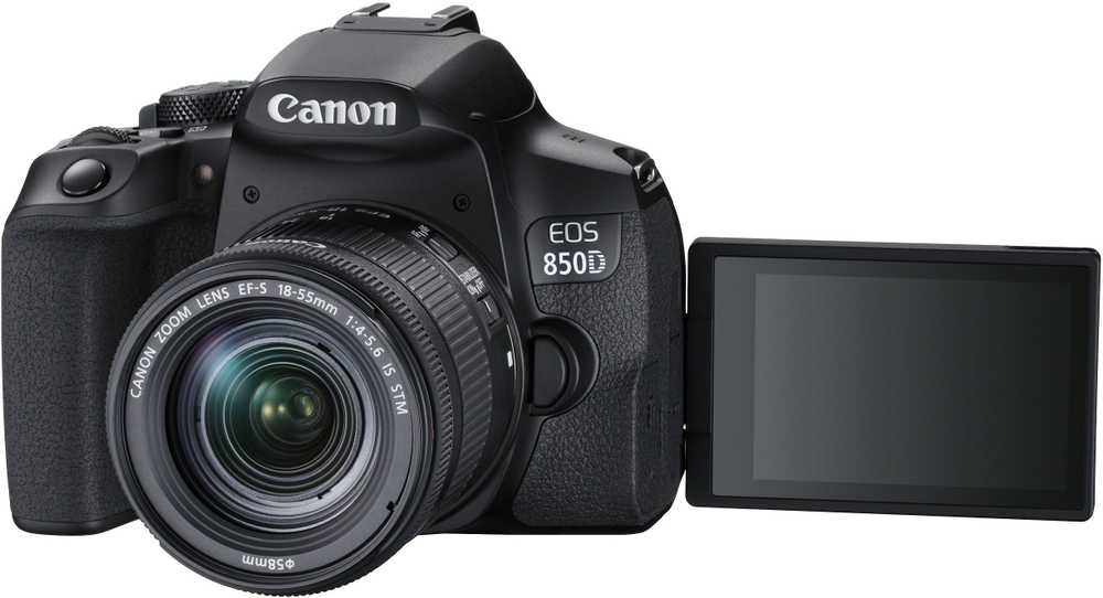Canon EOS 850D SLR fotoaparato komplektas 24,1 MP CMOS 6000 x 4000 pikseliai Juoda