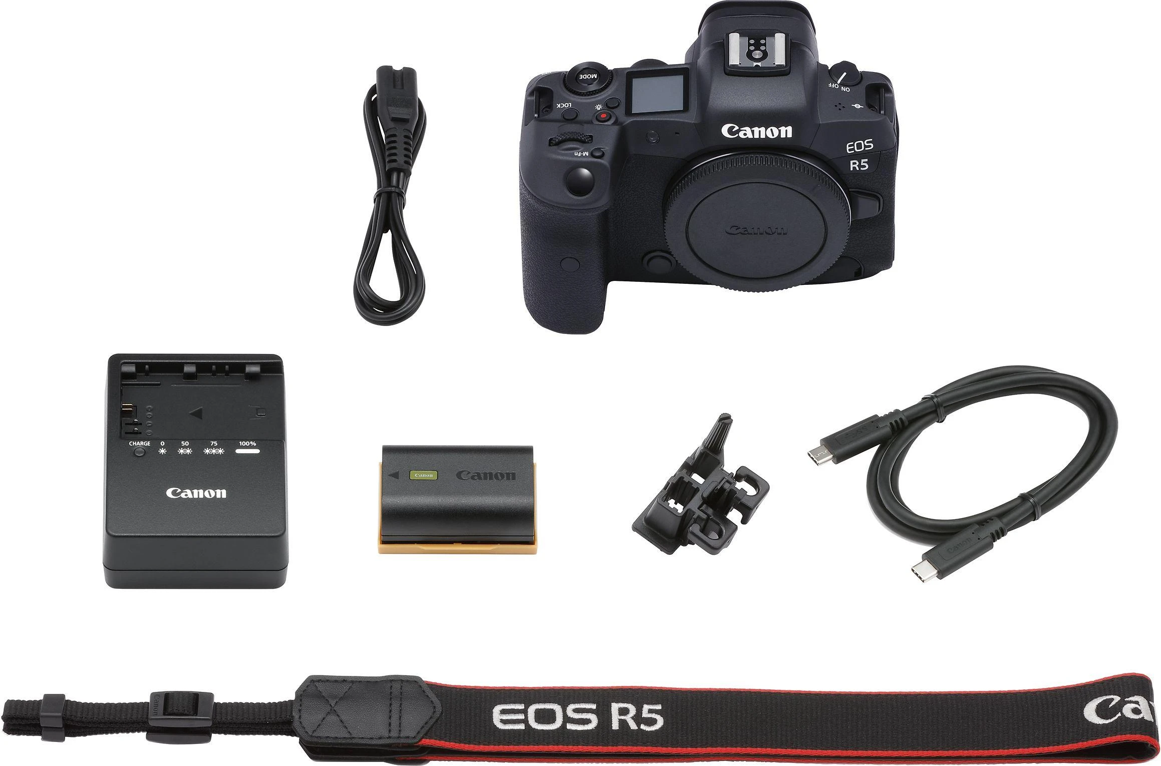 Canon EOS R5 MILC korpusas 45 MP CMOS 8192 x 5464 pikseliai Juoda