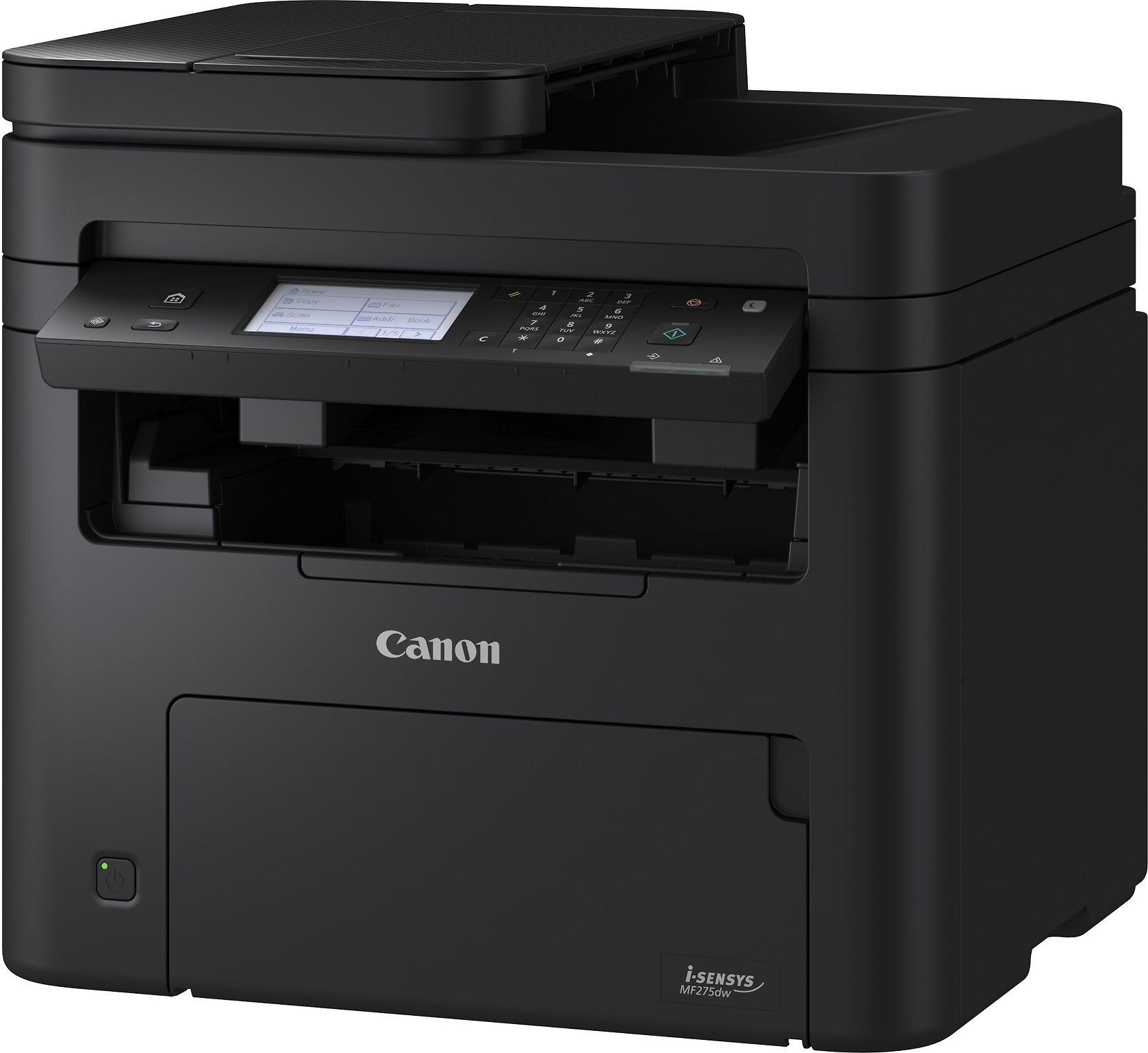 CANON i-SENSYS MF275dw daugiafunkcis nespalvotas lazerinis spausdintuvas, A4, 210 x 297 mm, A4, 29 psl./min., kopijavimas, 29 psl./min., spausdinimas, 150 lapų, USB 2.0, LAN, „Wi-Fi“.