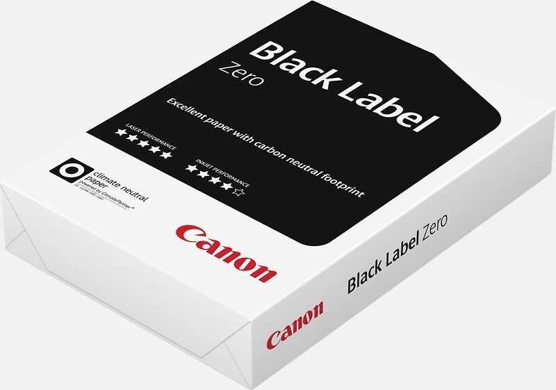 Canon Juodas Label Zero, lazerinis/Inkjet printing, A3 (297x420 mm), 500 sheets, 80 g/m², Baltas, 107 µm