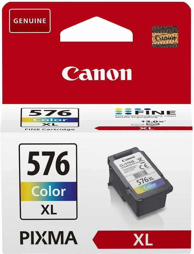 Canon CL-576XL (5441C001) Rašalinė kasetė, Žydra, Purpurinė, Geltona
