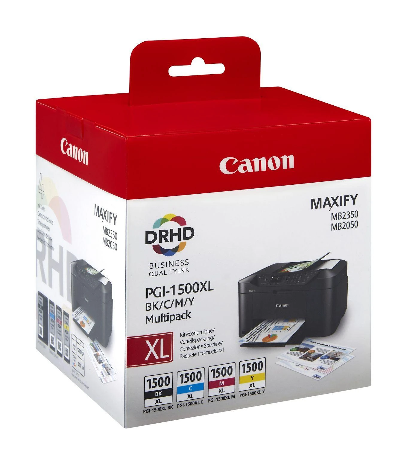 Canon PGI-1500XL C, M, Y, BK rašalo kasečių sudėtinė pakuotė