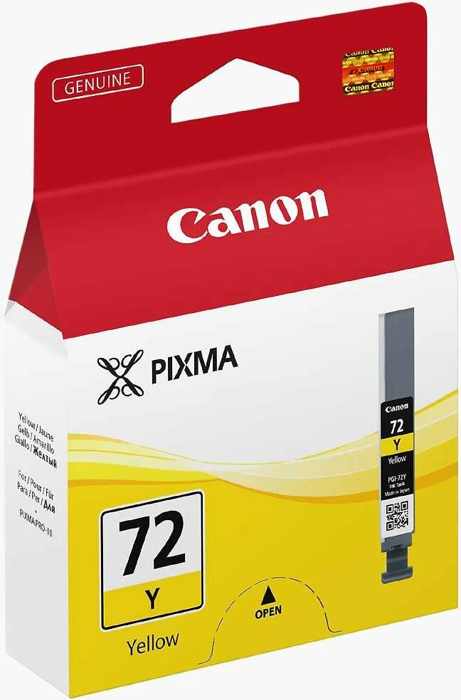 CANON PGI-72 Y geltono rašalo bakelis 14ml, skirtas PIXMA-PRO 10