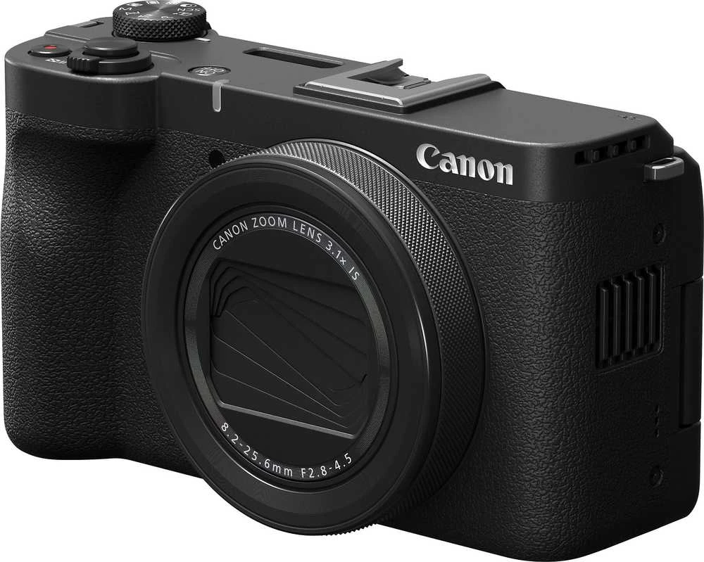 „Canon PowerShot V1“ fotoaparatas | 22 MP | Optinis priartinimas 3,1 karto | Vaizdo stabilizatorius | ISO jautrumas (maks.) 32000 | Ekrano įstrižainė 1,4 colio | Vaizdo įrašymas | Juodas