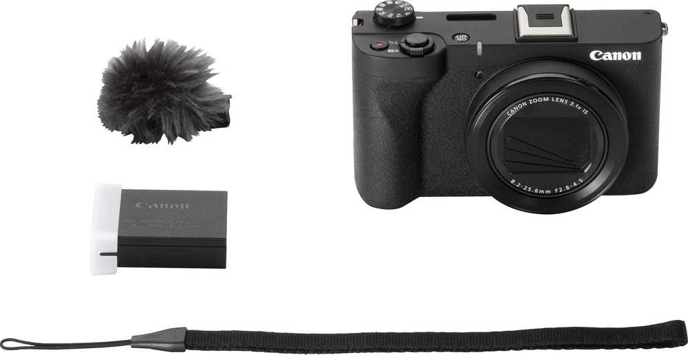 „Canon PowerShot V1“ fotoaparatas | 22 MP | Optinis priartinimas 3,1 karto | Vaizdo stabilizatorius | ISO jautrumas (maks.) 32000 | Ekrano įstrižainė 1,4 colio | Vaizdo įrašymas | Juodas