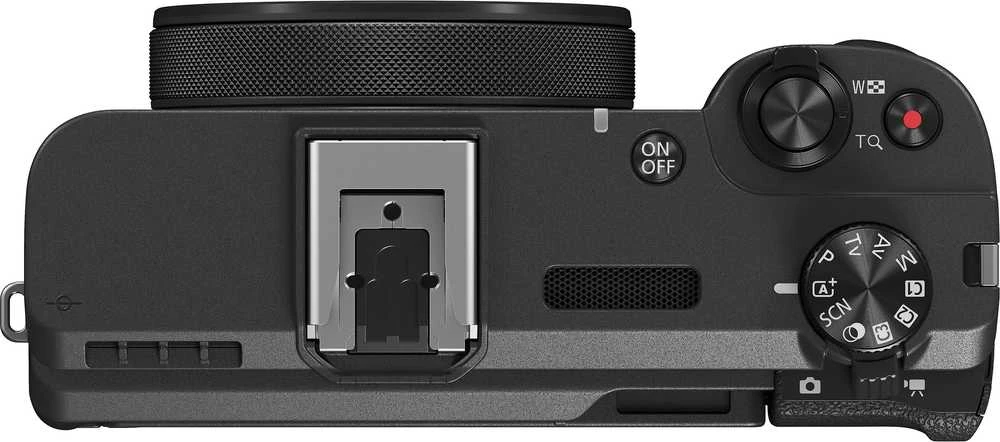 „Canon PowerShot V1“ fotoaparatas | 22 MP | Optinis priartinimas 3,1 karto | Vaizdo stabilizatorius | ISO jautrumas (maks.) 32000 | Ekrano įstrižainė 1,4 colio | Vaizdo įrašymas | Juodas
