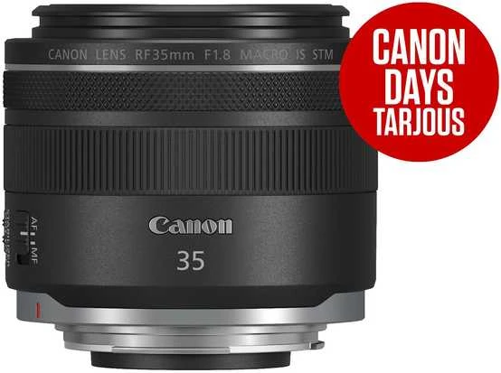 „Canon RF 35mm F1.8 IS STM Macro“ objektyvas.