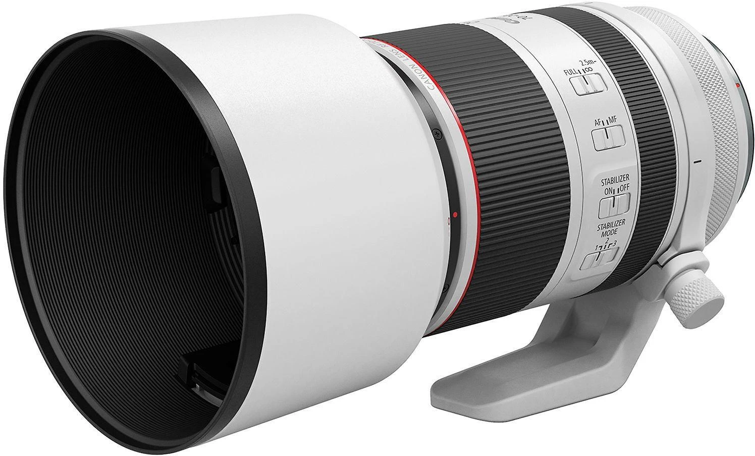 Canon RF 70-200mm F2.8L IS USM MILC/SLR Priartinimo teleobjektyvas Juoda, Balta