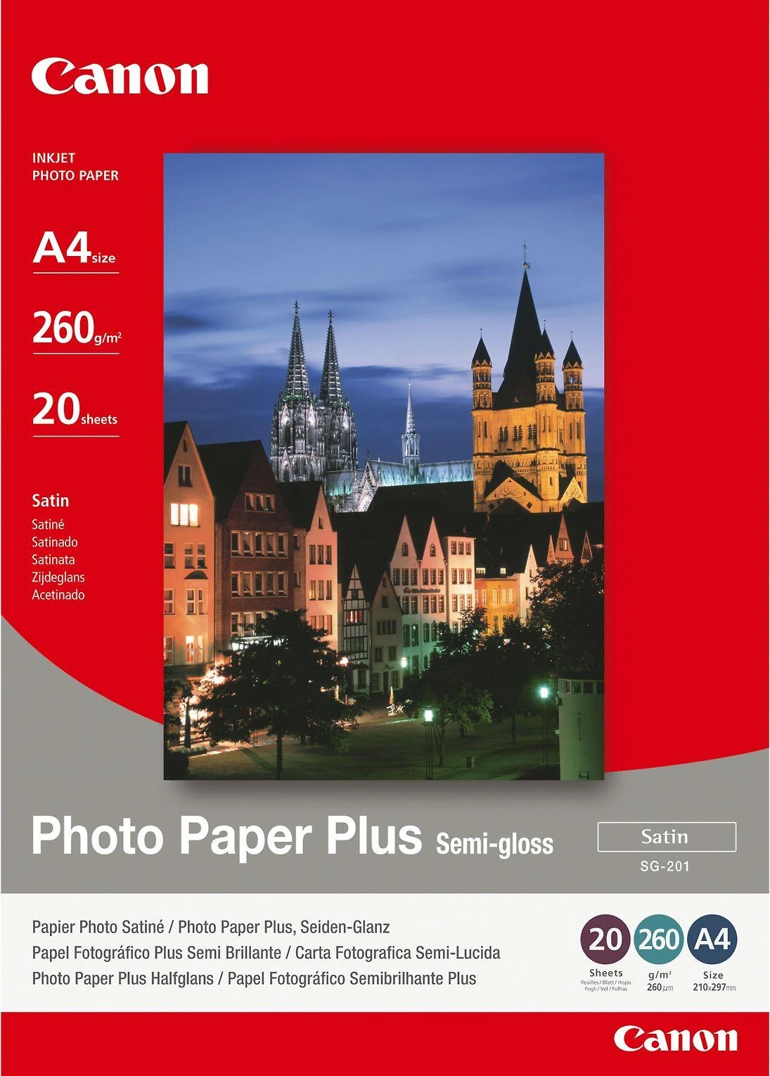 CANON SG-201 fotopopierius A4 20 puslapių pusiau blizgus