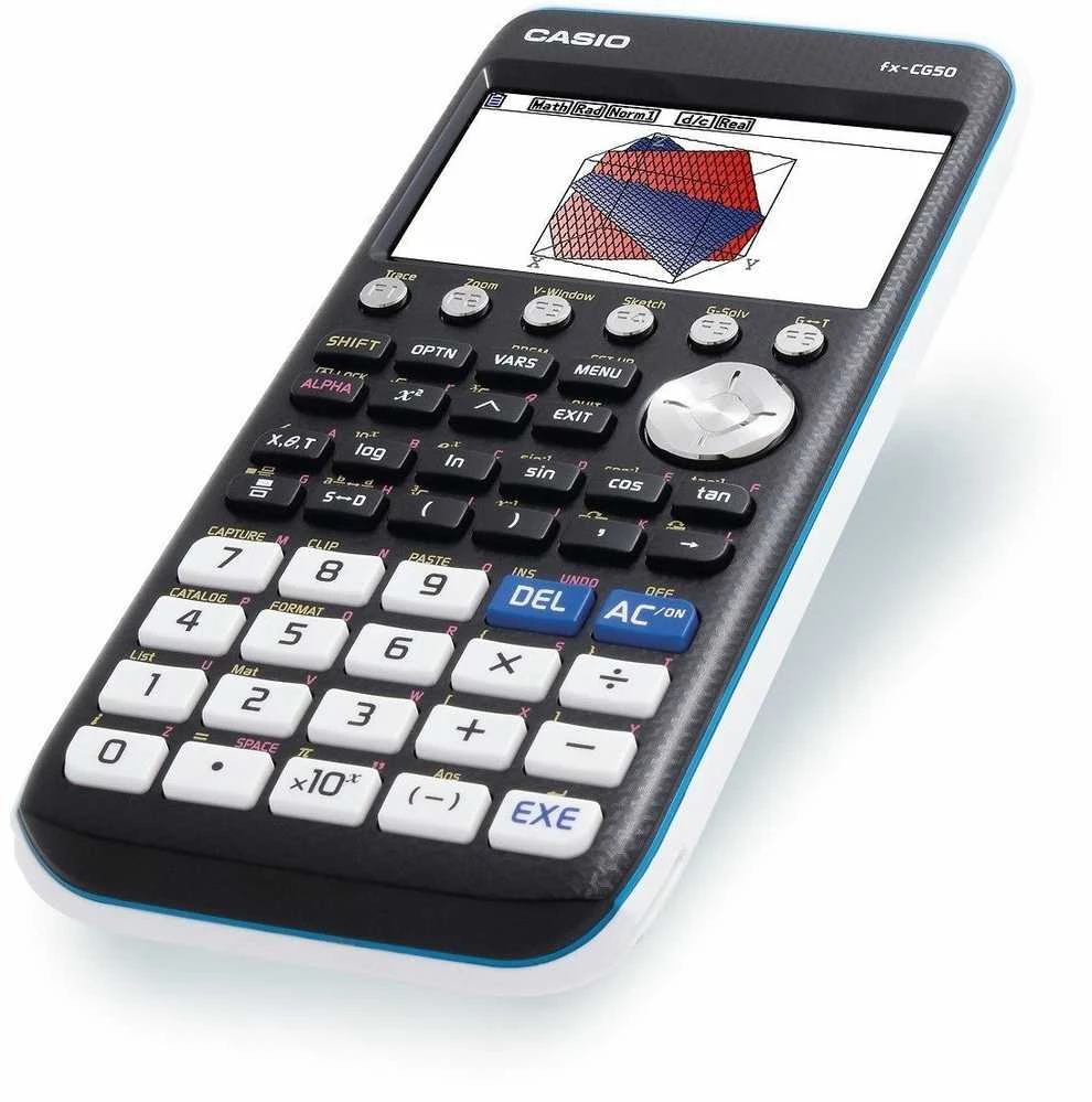 Casio FX-CG50 su 3D grafiku ekrane